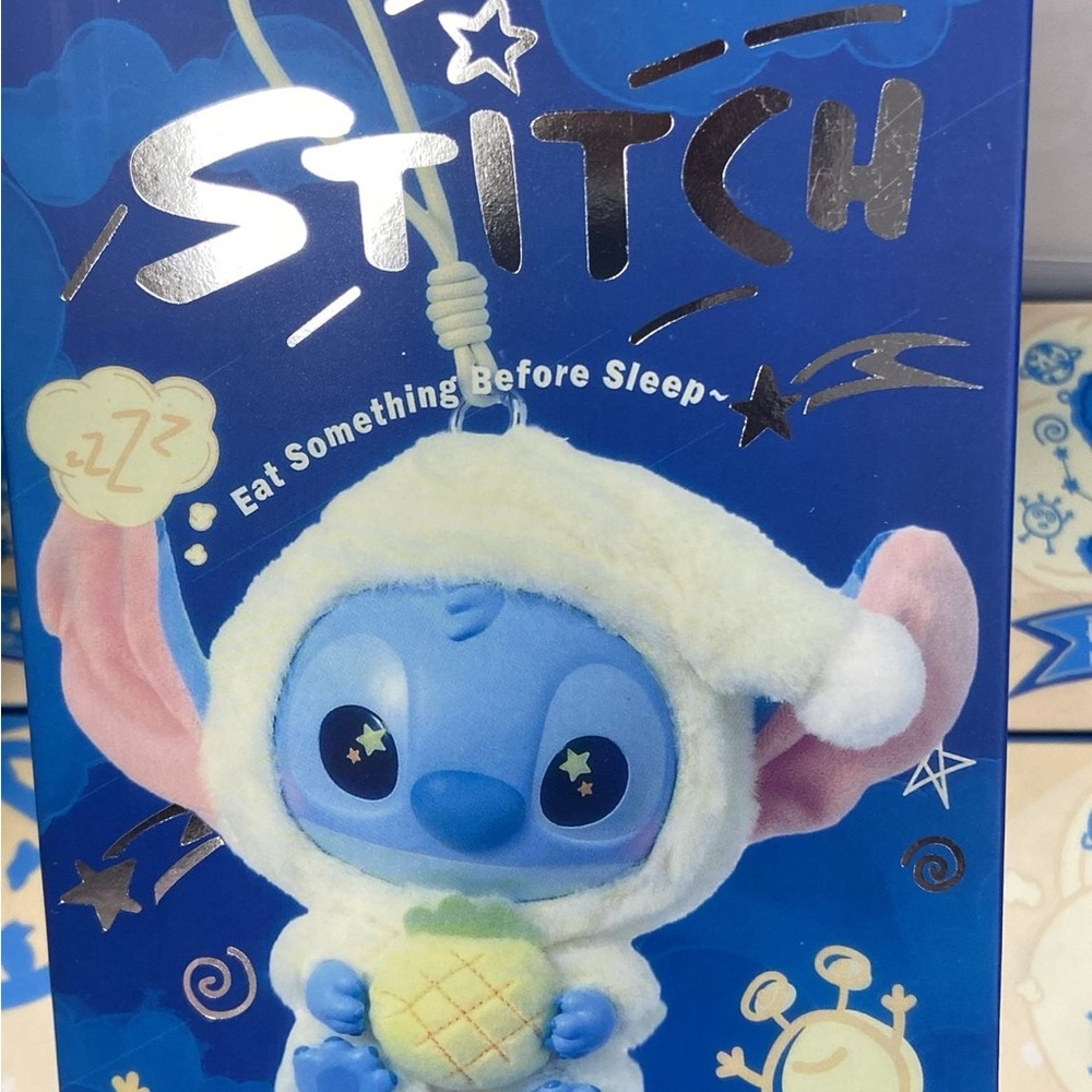 Stitch Plush Keychain with Pineapple